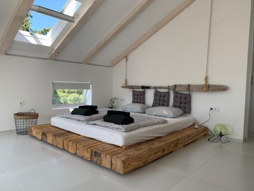 Una cama o camas en una habitación de Apartment Pampas