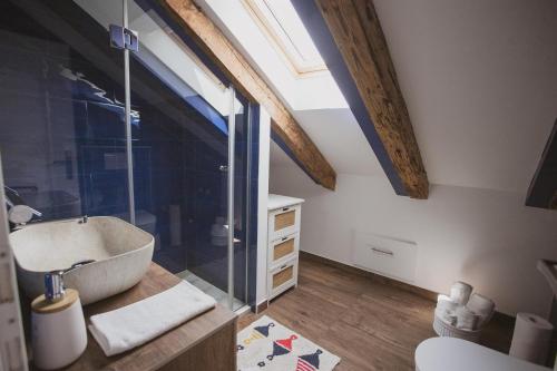 Koupelna v ubytování Apartments Porto Duce