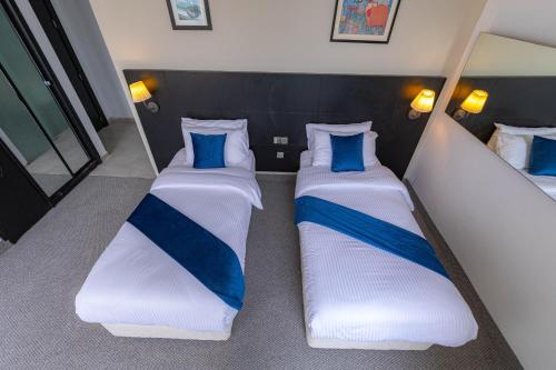 Boho Boutique Hotel Ammanにあるベッド