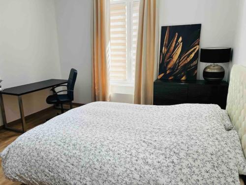 Katil atau katil-katil dalam bilik di COSY T3 Centre Reims/Pkg Privé