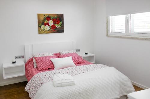 Ένα ή περισσότερα κρεβάτια σε δωμάτιο στο Casas da Fraga - Serra da Estrela