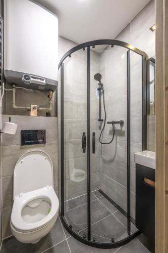 Koupelna v ubytování Apartmány Lucie