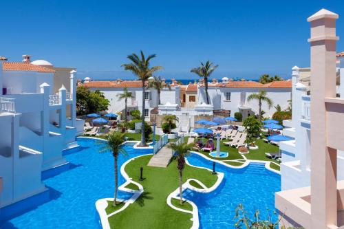 an aerial view of a resort with a swimming pool at LABRANDA Bahía Fañabé & Villas in Adeje
