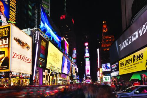Nespecifikovaný výhled na destinaci New York nebo výhled na město při pohledu z hotelu