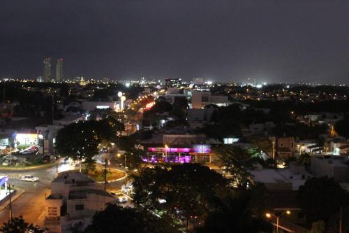A bird's-eye view of Departamento de lujo con magnífica vista a la ciudad