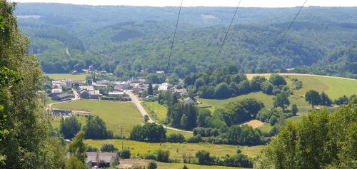 a view of a small village in a valley at Chalet Les Allores Dohan (Bouillon) in Bouillon