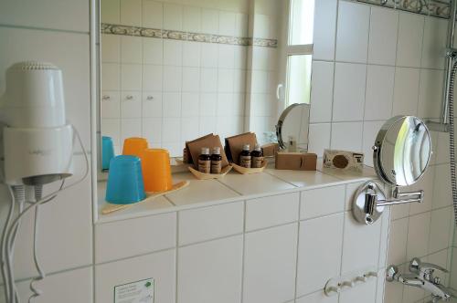 Ванная комната в Erzgebirgshotel Misnia Bärenfels