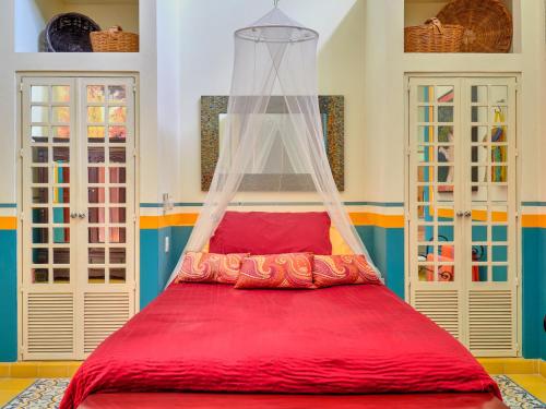 Katil atau katil-katil dalam bilik di Casa Oasis Guest House and Spa