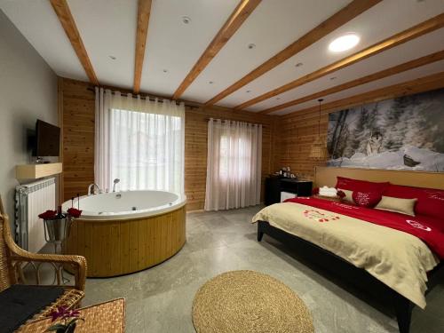 Postel nebo postele na pokoji v ubytování Guesthouse Villa Gurra