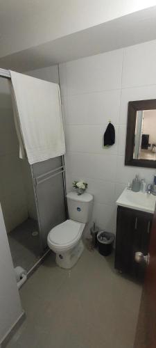 Koupelna v ubytování Confortable apartmento en Ricaurte cundinamarca
