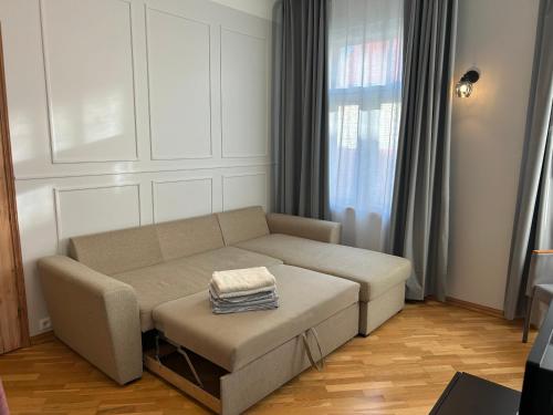 Zona de estar de Jon`s Apartments