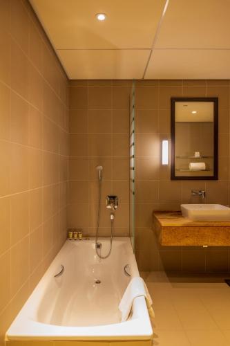 Koupelna v ubytování Remal Hotel