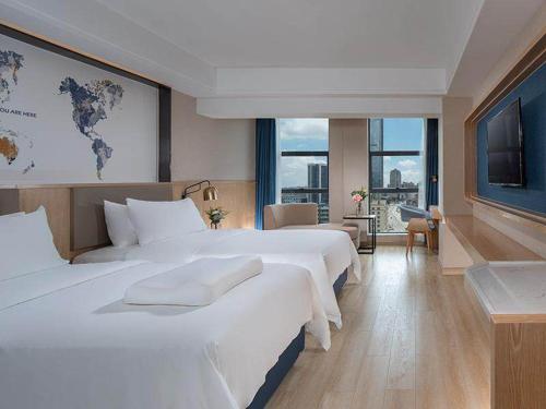 Kyriad Marvelous Hotel Huizhou South Station Danshui YI Center - Superior Zweibettzimmer Mit Aussicht