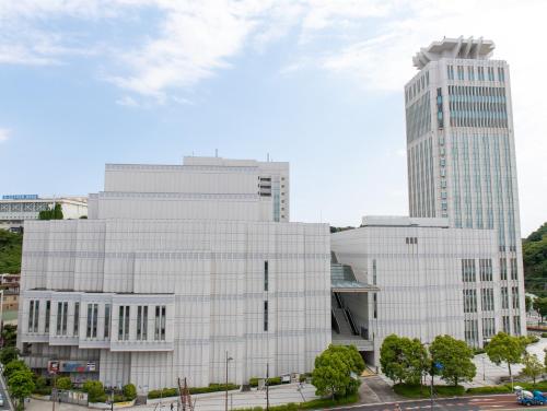 a group of tall buildings in a city at Mercure Yokosuka in Yokosuka