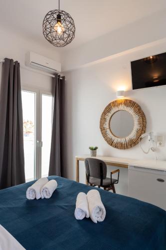 Ένα ή περισσότερα κρεβάτια σε δωμάτιο στο Galinos Hotel for adults only