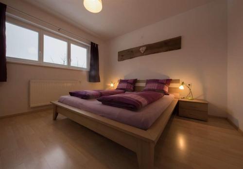Postel nebo postele na pokoji v ubytování Ferienwohnung Julia