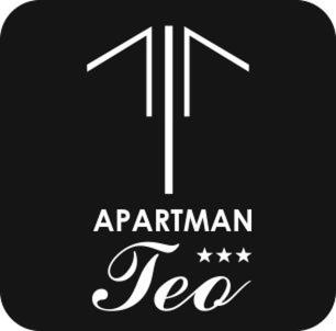 una señal en blanco y negro con la letra t y el texto patrian lee en Apartman TEO, en Slavonski Brod