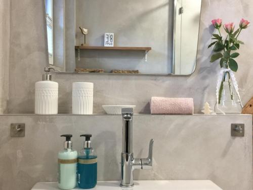 Ванна кімната в Appartment Kornboden Nordic Style