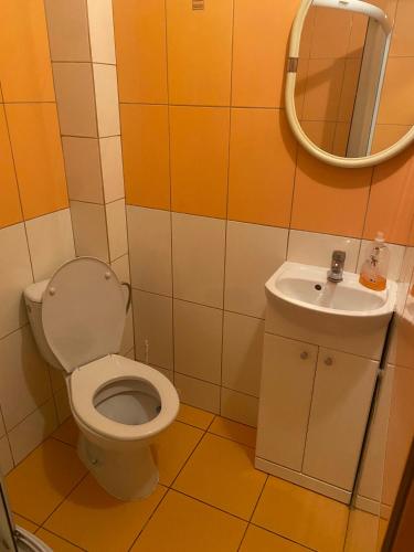 Phòng tắm tại turistická ubytovňa športový areál Žabokreky