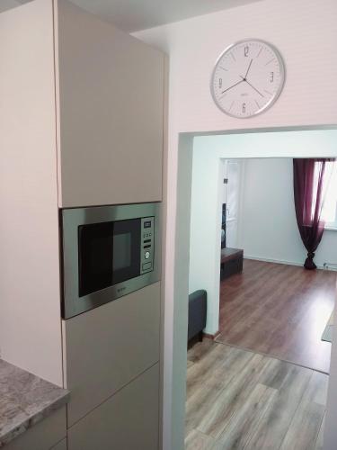 Η κουζίνα ή μικρή κουζίνα στο Štýlový apartmán v Šamoríne