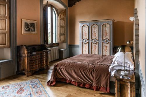 Cama o camas de una habitación en Villa La Commenda Concordia