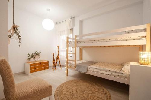 Postel nebo postele na pokoji v ubytování Casa MARPE. Encantador apartamento Altea