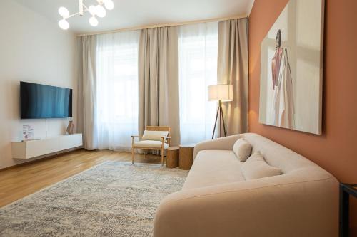 Stylish apartment with a king bed