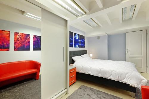 Кровать или кровати в номере Apartman Tara