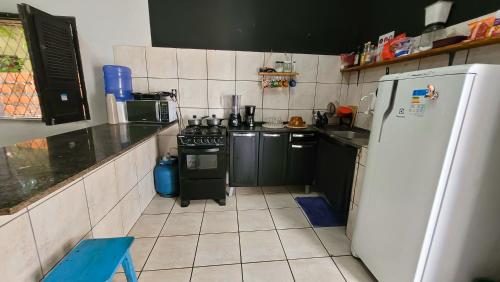 Kuchyň nebo kuchyňský kout v ubytování Mini Hostel