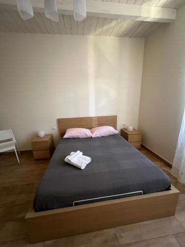 Sea apartmentsにあるベッド
