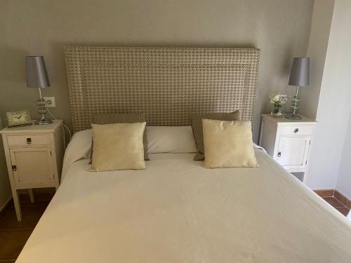 Ein Bett oder Betten in einem Zimmer der Unterkunft Apartamento premium Canela Park