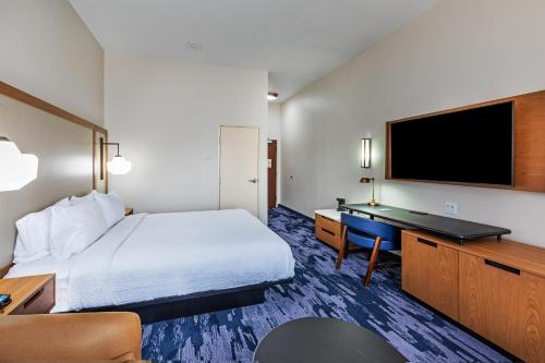 เตียงในห้องที่ Fairfield Inn & Suites Tulsa Downtown Arts District