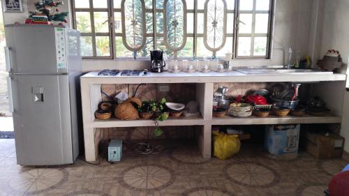Küche/Küchenzeile in der Unterkunft Casa en el aire, Finca el Paraíso
