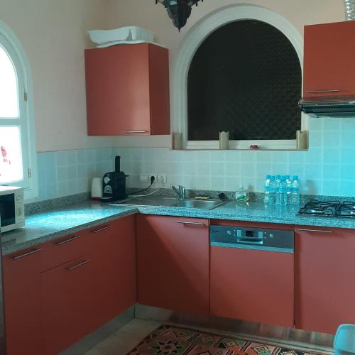 Dapur atau dapur kecil di Gîte Rural de Marrakech