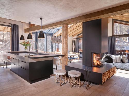 Posezení v ubytování Firefly Luxury Suites