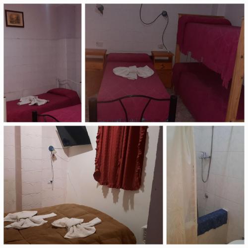 Ένα ή περισσότερα κρεβάτια σε δωμάτιο στο Hotel Antonia