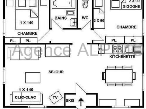 Appartement Les Saisies, 3 pièces, 8 personnes - FR-1-594-55