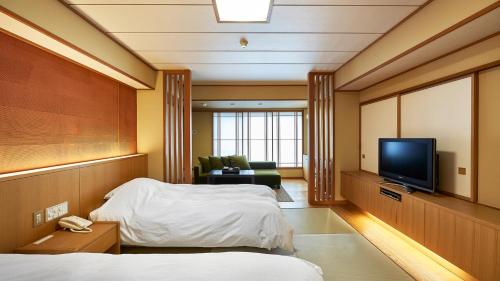 Televisyen dan/atau pusat hiburan di Tamaya Ryokan