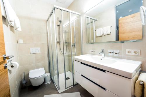 Koupelna v ubytování Quality Hosts Arlberg - AFOCH FEI - das Landhaus