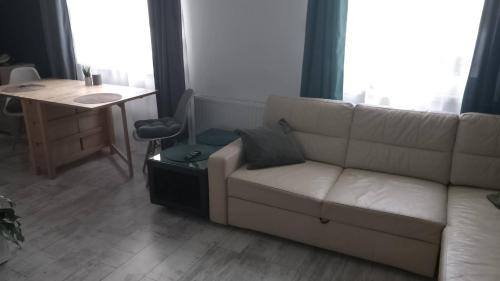 Χώρος καθιστικού στο Apartament Leśny