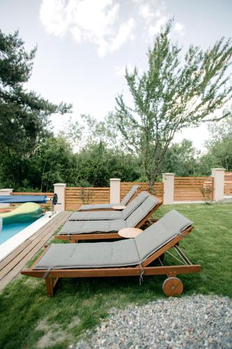 Πισίνα στο ή κοντά στο Das Holzhaus