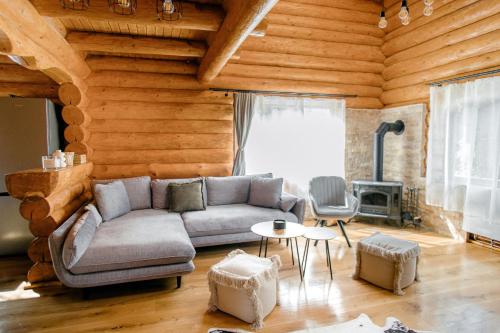 Χώρος καθιστικού στο Das Holzhaus