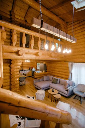 Χώρος καθιστικού στο Das Holzhaus