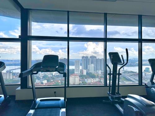 Γυμναστήριο ή/και όργανα γυμναστικής στο Twin Tower Residence Johor Bahru by Stayrene