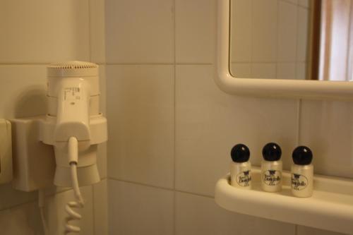 Koupelna v ubytování Hotel Donatello