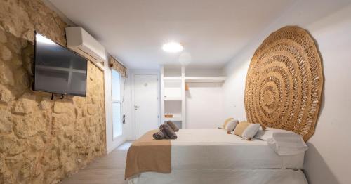 TV a/nebo společenská místnost v ubytování Ereta Rooms Habitaciones baño privado