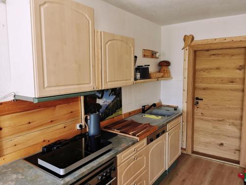 Кухня или мини-кухня в Ferienwohnungen Berghof
