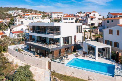 Beachfront Villa Punta Planka with Pool
