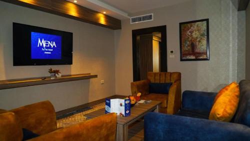 Posezení v ubytování MENA Tyche Hotel Amman