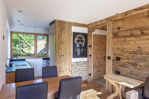 Kuchyň nebo kuchyňský kout v ubytování Chalet Berna